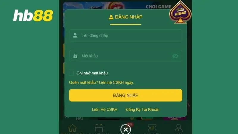 Đăng nhập HB88 – Hướng dẫn chi tiết, nhanh gọn và an toàn Điền thông tin tài khoản HB88 chính xác